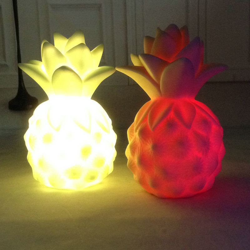 LED rekwizyty winylowe gry ananas LED lampka nocna sypialnia dekoracyjna latarka dziecięca oświetlenie dla dzieci zabawka prezent