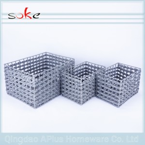 Modny koszyk do przechowywania z rattanu 100% PE