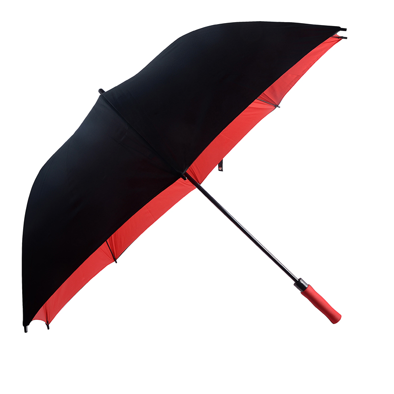 Automatyczny uchwyt dwuwarstwowy tani wiatroodporny prosty parasol golfowy