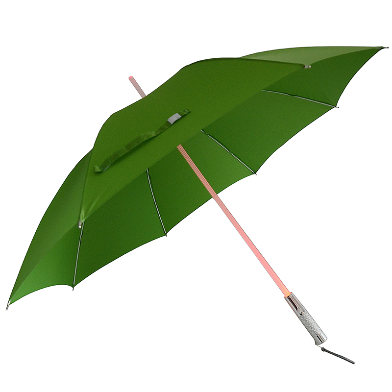 Materiał środowiskowy Kompaktowy uchwyt Wał LED prosty Parasol