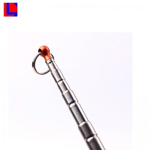 Przenośny przenośny aluminiowy odtwarzacz dla psów z wiszącą i jasną kulką