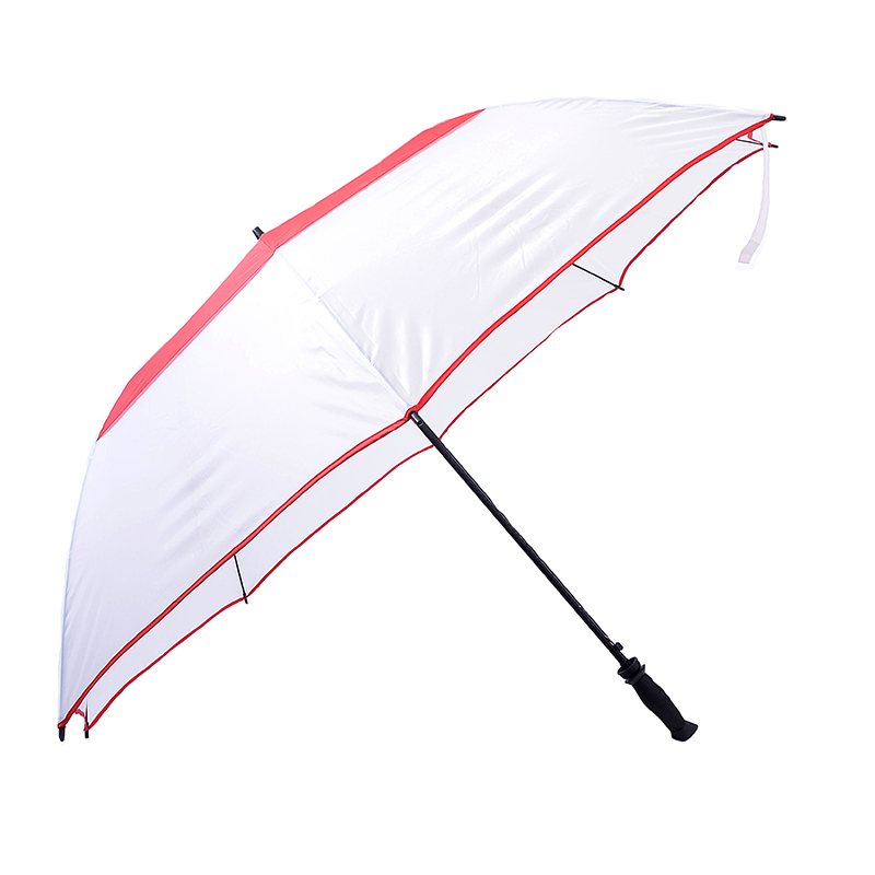 Chiny parasol dwuwarstwowy TOP Dostawca 30-calowy parasol golfowy 8ribs z nadrukiem logo