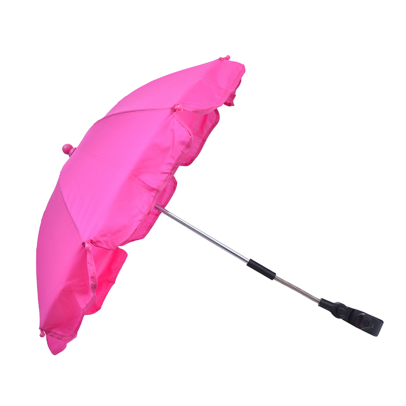 różowy parasol wózka dziecięcego w rozmiarze 14 cali
