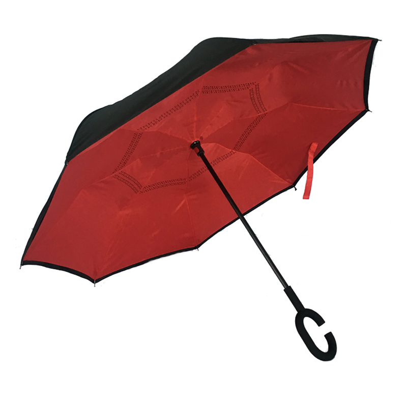 Hot Selling New Products Zdjęcie Niestandardowy odwrócony parasol z nadrukami z logo
