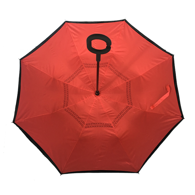 Hot Selling New Products Zdjęcie Niestandardowy odwrócony parasol z nadrukami z logo