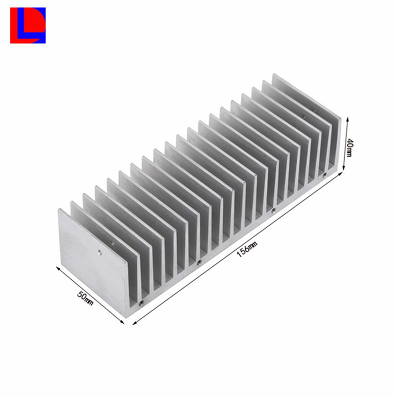 niestandardowy radiator / radiator z anodowanego aluminium w kolorze srebrnym i żółtym