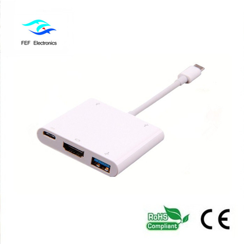 USB 3.1 typu c Do HDM1 + ​​USB 3.0 + PD