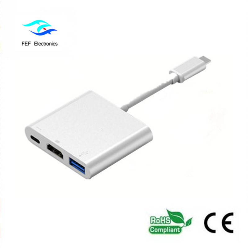 USB 3.1 typu c Do HDM1 + ​​USB 3.0 + PD