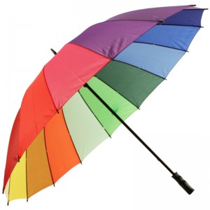 Kolorowe, dostosowane logo Rainbow Wodoodporny parasol golfowy do promocji