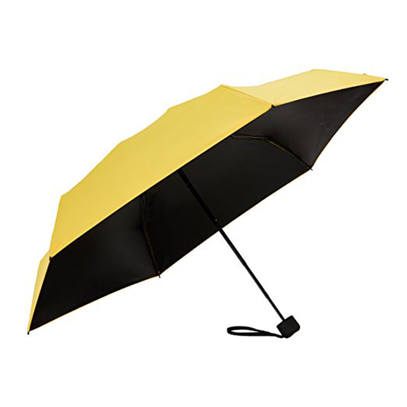 parasol słoneczny lekki parasol Mini Anti UV żółty mały parasol
