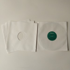 12 LP Biały album Kraft Paper Record Albums ze środkowym otworem