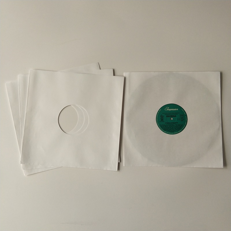12 LP Biały album Kraft Paper Record Albums ze środkowym otworem
