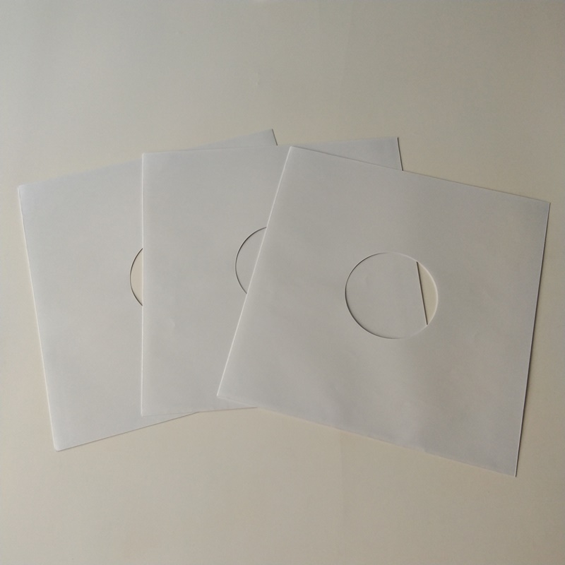 12 wewnętrznych rękawów winylowych LP z białego papieru na płytę winylową 33 RPM