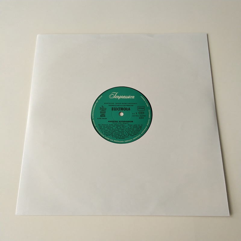 12 wewnętrznych rękawów winylowych LP z białego papieru na płytę winylową 33 RPM