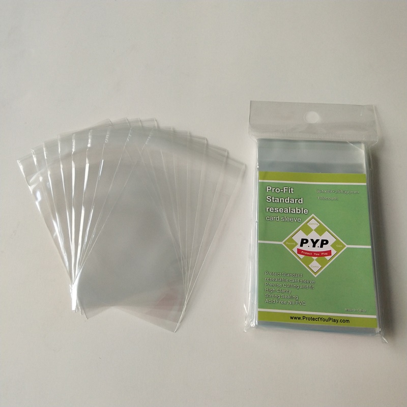 Crystal Clear Pro-fit Resealable Standardowy pokrowiec na karty 63,5 x 88 mm Rękawy do gier planszowych