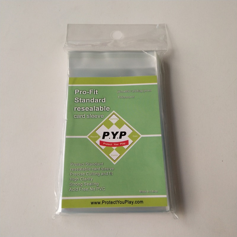 Crystal Clear Pro-fit Resealable Standardowy pokrowiec na karty 63,5 x 88 mm Rękawy do gier planszowych