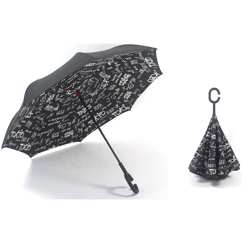 Hurtowo składany parasol odwrócony odwrócony do góry nogami
