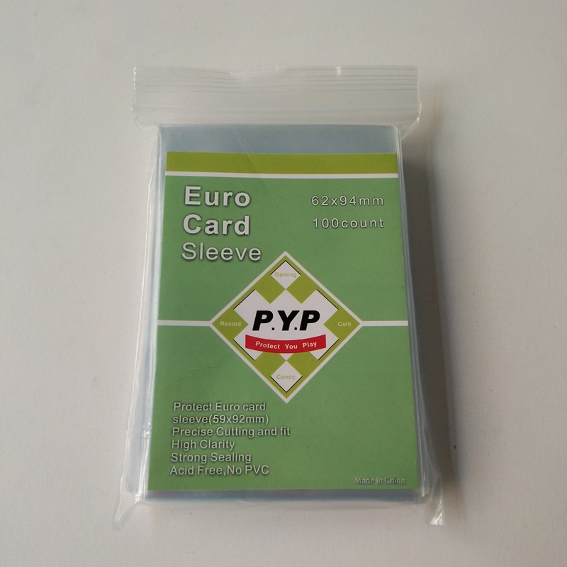 Krystalicznie przezroczysty pokrowiec na karty standardowe w formacie euro 59x92mm Rękawy na karty do gry planszowej