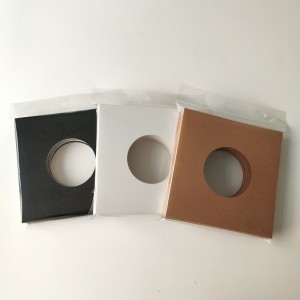 7-calowa, 45-obr./min. 350 g / m2 Brązowa tekturowa kurtka z otworem