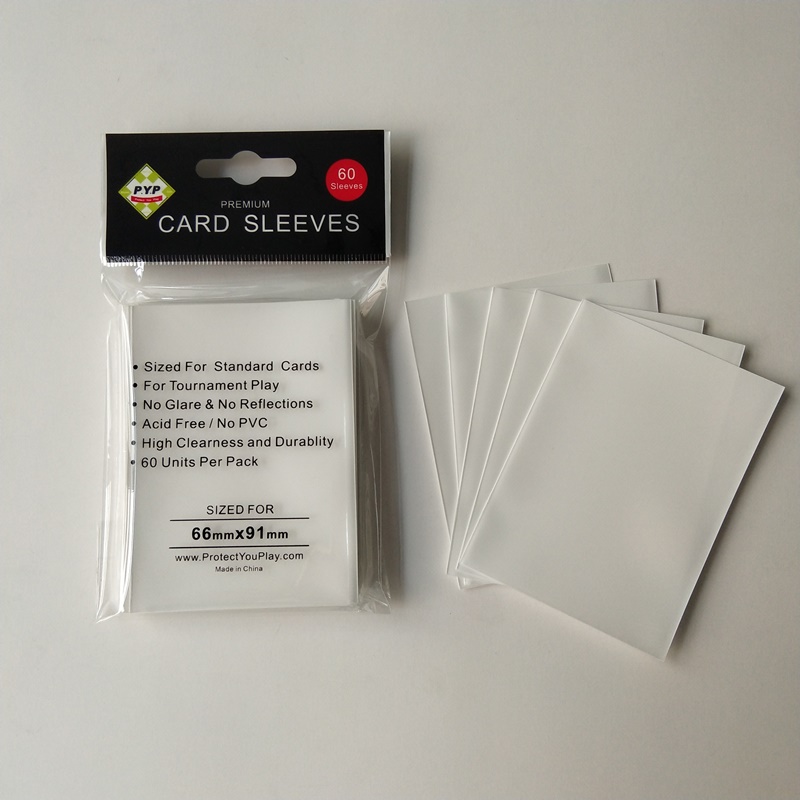 Białe matowe ochraniacze talii Rękawy Standardowy rozmiar Pokemon MTG