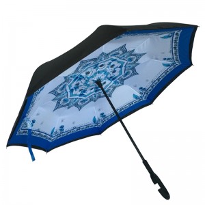 Prezenty marketingowe 2019 Automatycznie otwórz manul zamknij niestandardowe drukowanie specjalny deszcz odwrócony wiatroodporny odwrócony parasol