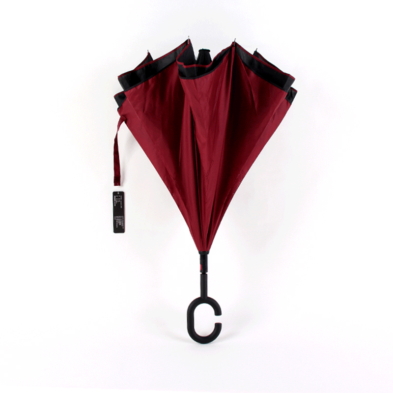 23-calowy parasol do góry nogami prosty parasol z odwróconym zamknięciem