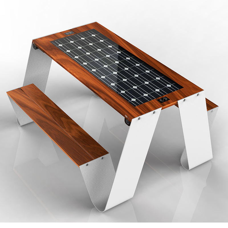 Stół piknikowy na zewnątrz Producent ławki solarnej Dostawca inteligentnych krzeseł