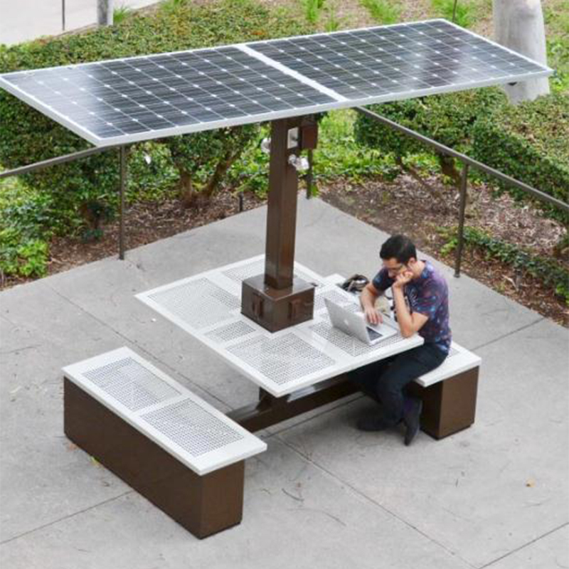 Inteligentny stół piknikowy Fabryka ławek zasilanych energią słoneczną w Chinach