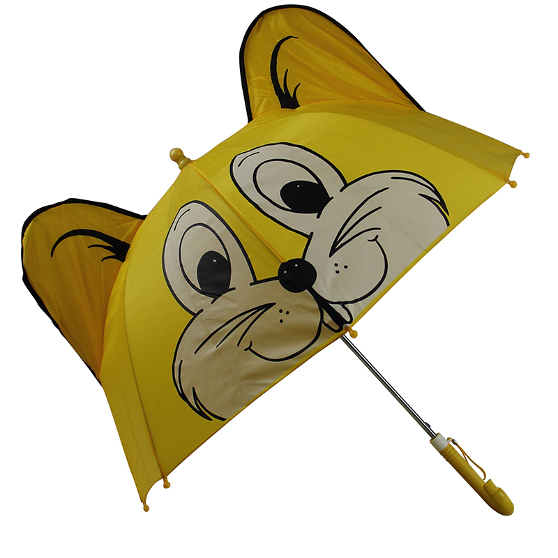 Parasol w kształcie zwierząt z kreskówkowym wzorem Automatycznie otwierany prosty 19-calowy parasol dla dzieci