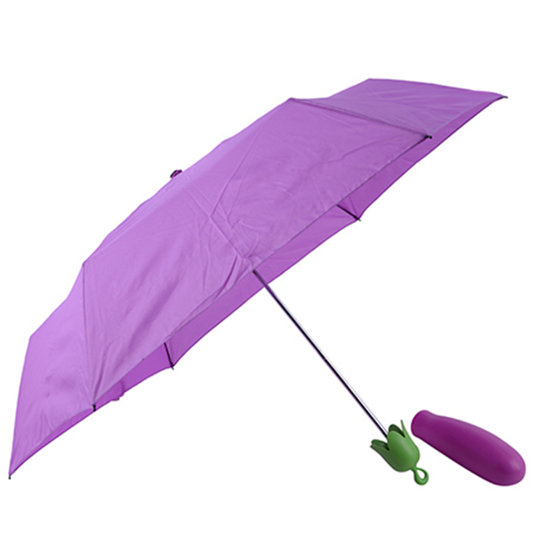 Chiński tani parasol Mały bakłażan, specjalny, składany parasol z 3 składanymi warzywami