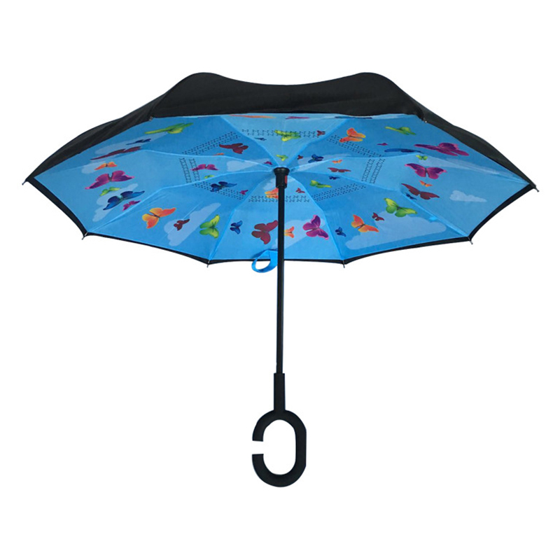 19-calowy dziecięcy parasol z nadrukowanym wzorem prostego parasola