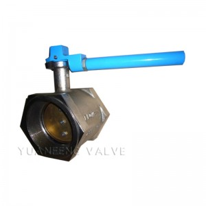 Zawór motylkowy z gwintowanym końcem