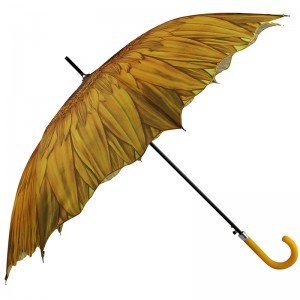 Wysokiej jakości sprzedaż hurtowa sklep reklamowy prosty parasol w kształcie kwiatu na zewnątrz