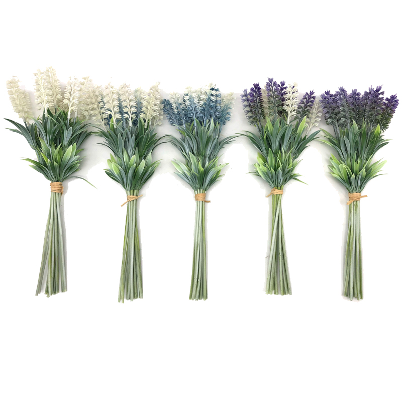 Sztuczne kwiaty lawenda Wybierz bukiet Bridal Home DIY Garden Office Wedding Decor