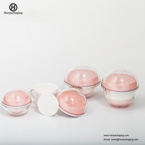 HXL216 Okrągły pusty kosmetyczny słoik Pojemnik z podwójnymi ściankami Słoik do pielęgnacji skóry