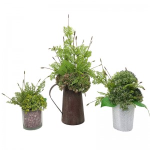 Sztuczne realistyczne sadzonki lawendy Zielone drzewo Roślina Wystrój domu Ogród