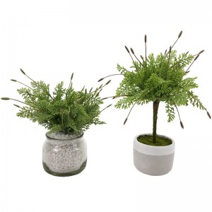 Sztuczne realistyczne sadzonki lawendy Zielone drzewo Roślina Wystrój domu Ogród