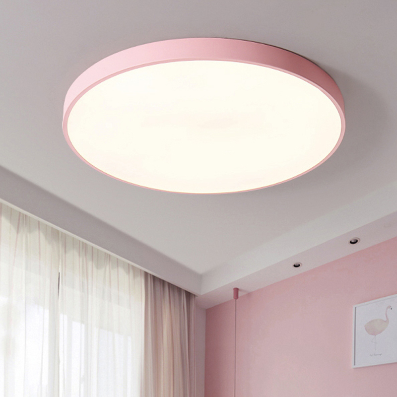 Nowoczesna okrągła 5 cm super cienka lampa LED ze stopu akrylowego. Światło LED. Oświetlenie sufitowe. Oświetlenie sufitowe LED. Lampa sufitowa do sypialni w przedpokoju