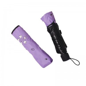 Piękny nadruk 3-krotnie manualna otwarta parasol w magicznej zmieniającej kolor pod deszczem