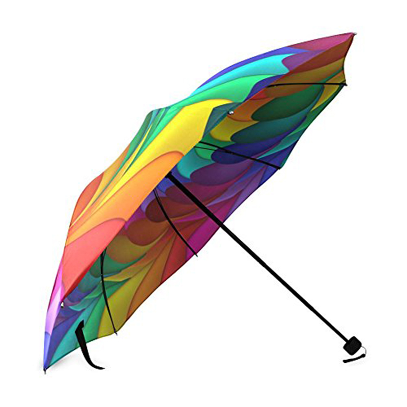 Kolorowy nadruk, instrukcja, otwarty marketing, 3-krotnie parasol