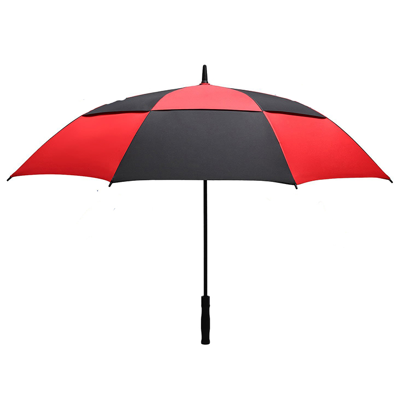 Dwuwarstwowy wiatroszczelny parasol golfowy Uchwyt EVA z przyciskiem automatycznego otwierania