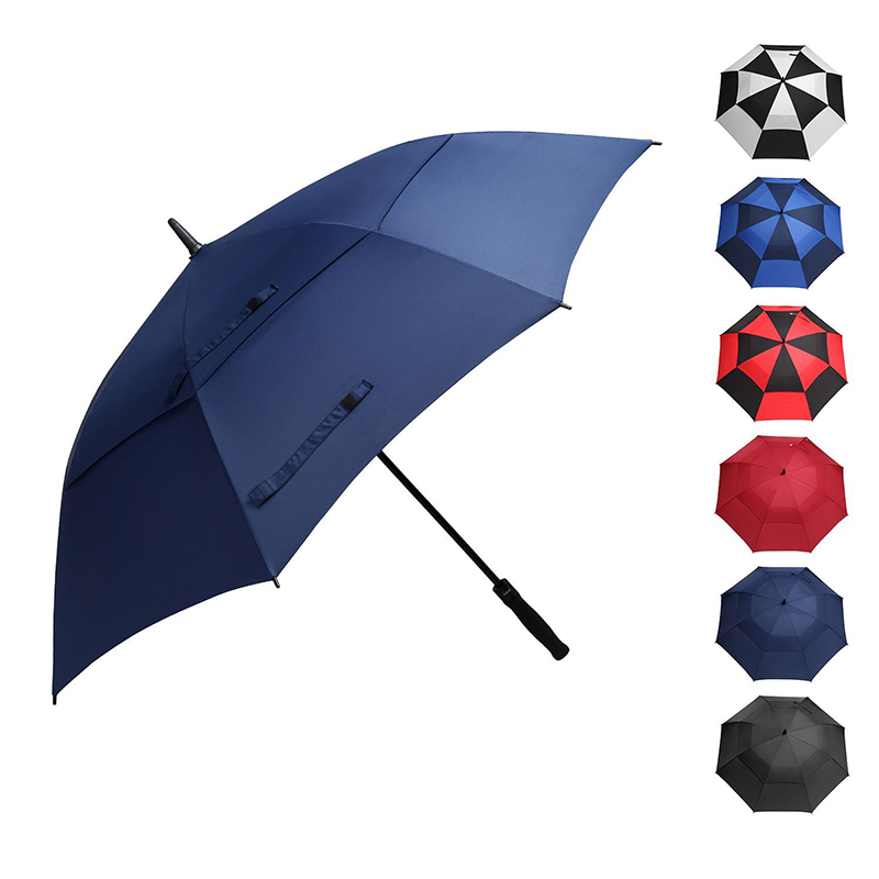 30-calowy dwuwarstwowy promocyjny upominek marketingowy biznesowy parasol golfowy wiatroodporny