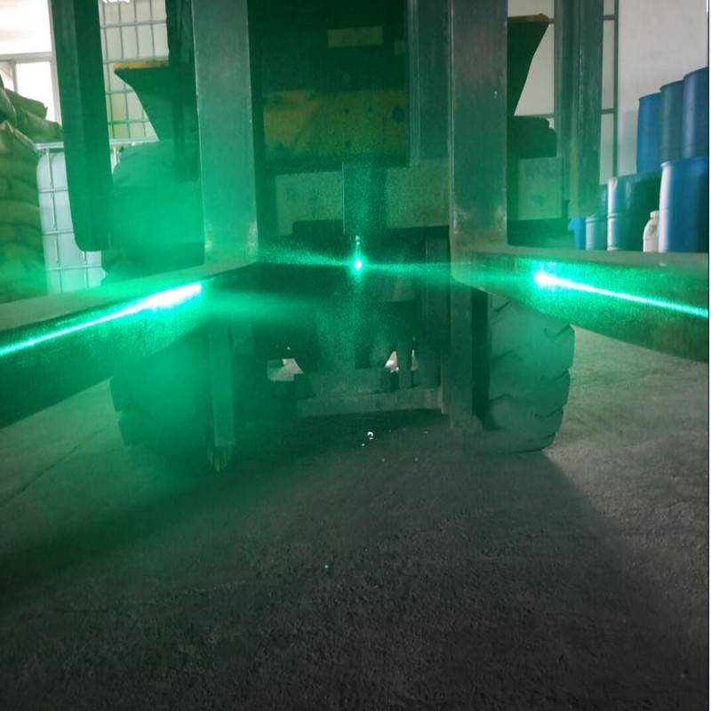 laserowy system prowadzenia widelca czerwony lub zielony