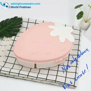 Pojemnik na cukierki i nasiona melona w kształcie truskawki