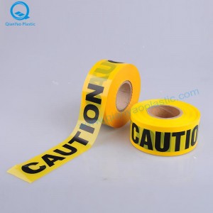 Czerwony / żółty OSTROŻNIE Taśma barykadowa