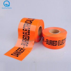 Podziemna taśma ostrzegawcza GAS; ELEKTRYCZNA Podziemna taśma ostrzegawcza; OGIEŃ Podziemna taśma ostrzegawcza