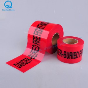 Podziemna taśma ostrzegawcza GAS; ELEKTRYCZNA Podziemna taśma ostrzegawcza; OGIEŃ Podziemna taśma ostrzegawcza