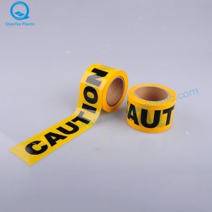 Czerwony / żółty OSTROŻNIE Taśma barykadowa