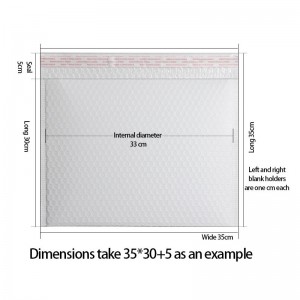 Hurtowa biała torba na koperty z bąbelkami