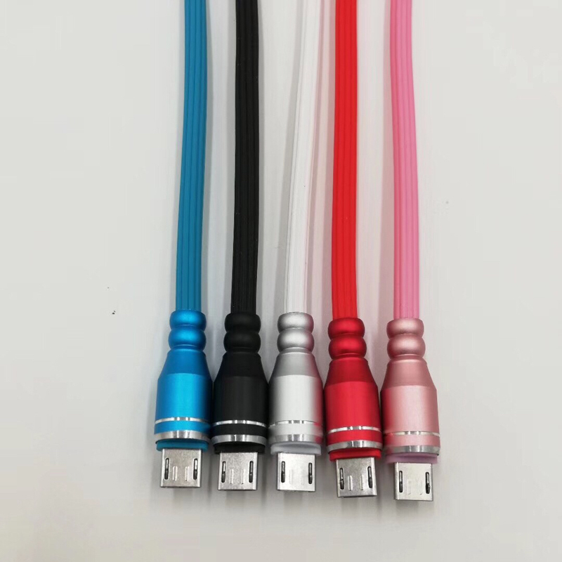 Szybkie ładowanie Aluminiowa obudowa Okrągły kabel TPE USB do micro USB, typu C, błyskawiczne ładowanie i synchronizacja iPhone'a